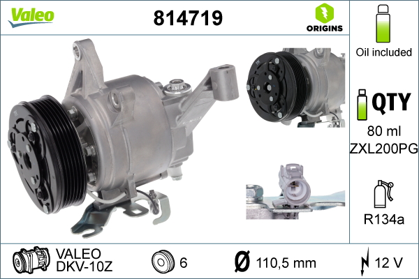 Airco compressor Valeo 814719