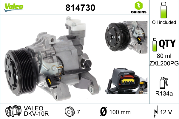 Airco compressor Valeo 814730