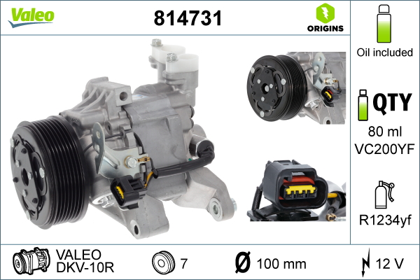 Airco compressor Valeo 814731