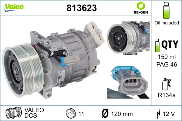 Airco compressor Valeo 813623