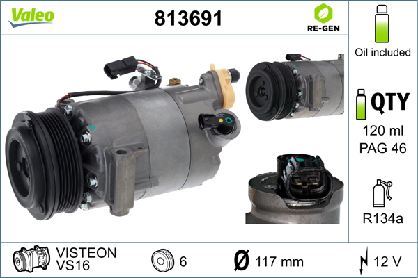 Airco compressor Valeo 813691