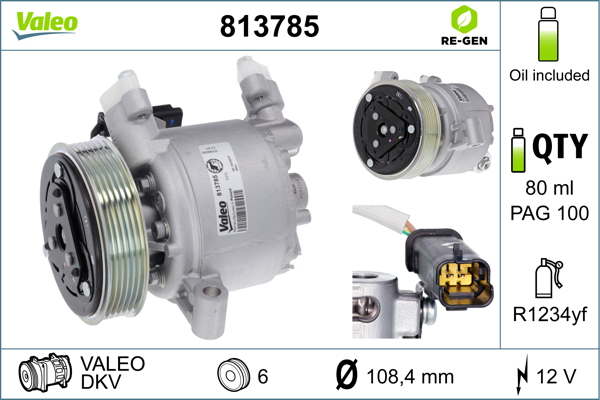 Airco compressor Valeo 813785