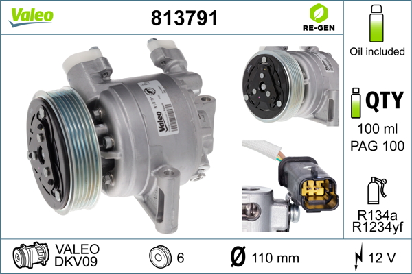 Airco compressor Valeo 813791