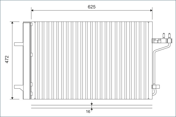 Airco condensor Valeo 812877