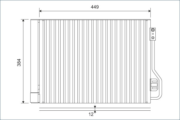 Airco condensor Valeo 812882