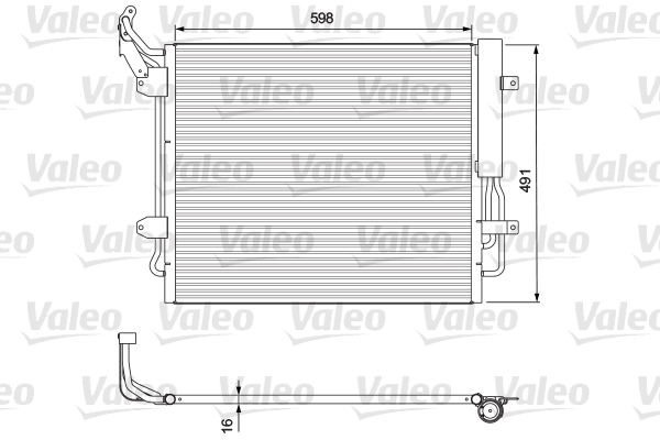 Airco condensor Valeo 814157