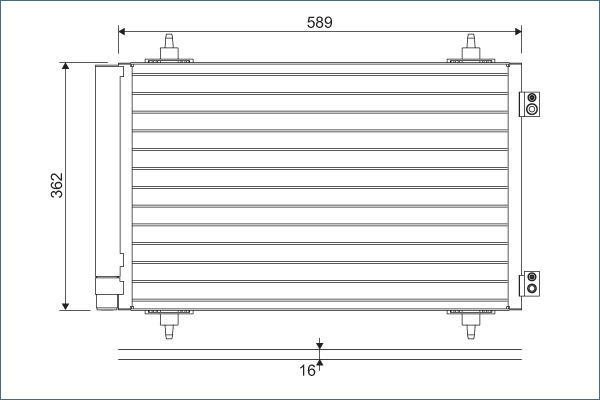 Airco condensor Valeo 814366