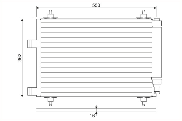 Airco condensor Valeo 817526