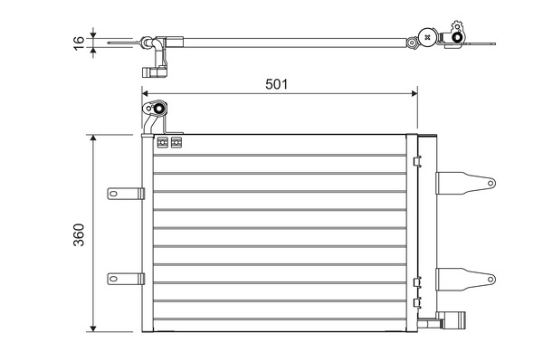 Airco condensor Valeo 817686