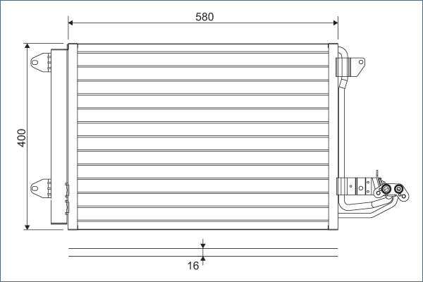 Airco condensor Valeo 817777