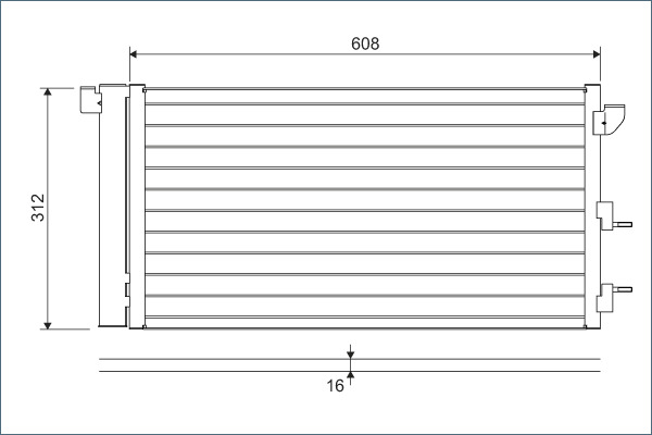 Airco condensor Valeo 818005