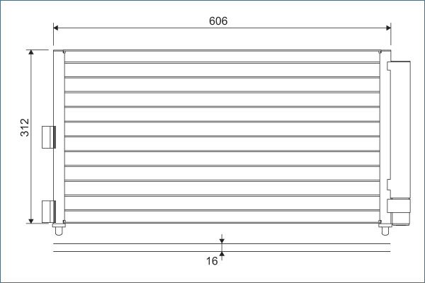 Airco condensor Valeo 818021