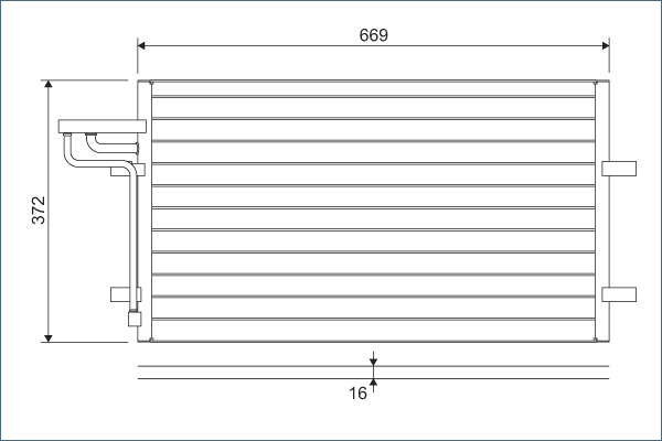 Airco condensor Valeo 818046