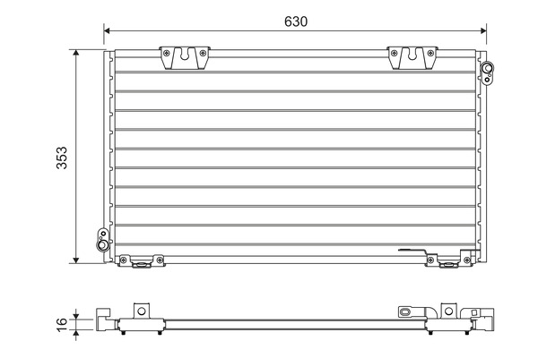 Airco condensor Valeo 818104