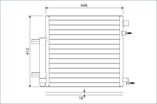 Airco condensor Valeo 822578