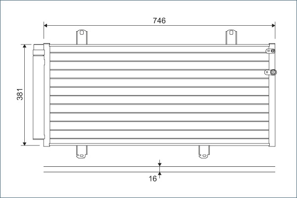 Airco condensor Valeo 822584