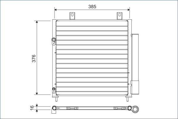 Airco condensor Valeo 822600