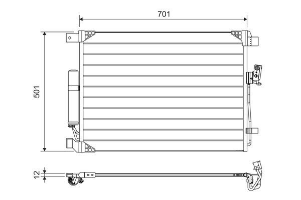 Airco condensor Valeo 822605