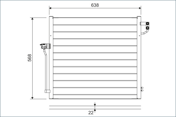 Airco condensor Valeo 822623