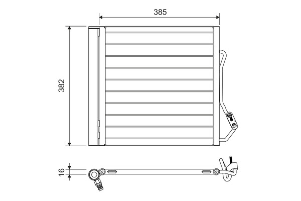 Airco condensor Valeo 822639