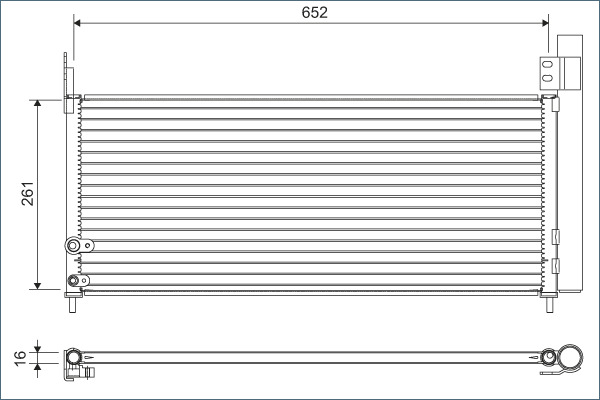 Airco condensor Valeo 822640
