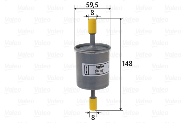 Brandstoffilter Valeo 587061