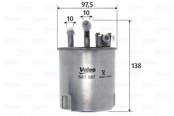 Brandstoffilter Valeo 587567