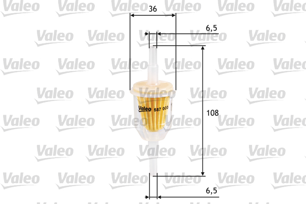 Brandstoffilter Valeo 587000