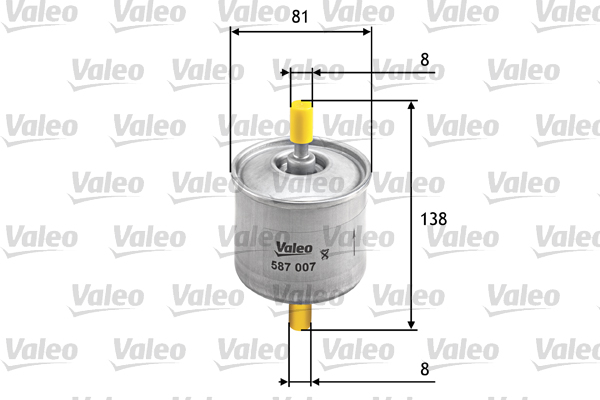 Brandstoffilter Valeo 587007