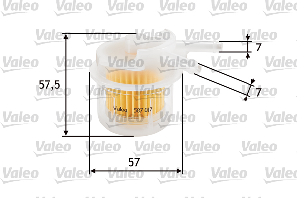 Brandstoffilter Valeo 587017