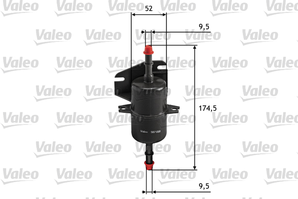 Brandstoffilter Valeo 587018