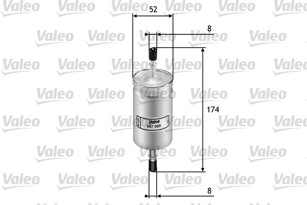 Brandstoffilter Valeo 587020