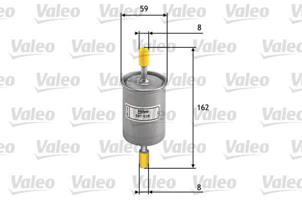 Brandstoffilter Valeo 587028