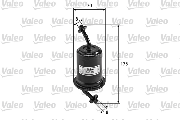 Brandstoffilter Valeo 587037