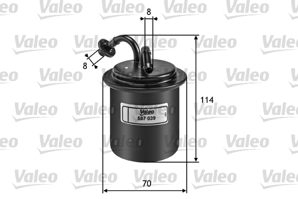 Brandstoffilter Valeo 587039