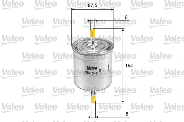 Brandstoffilter Valeo 587040