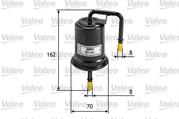 Brandstoffilter Valeo 587041