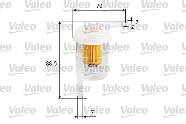 Brandstoffilter Valeo 587045