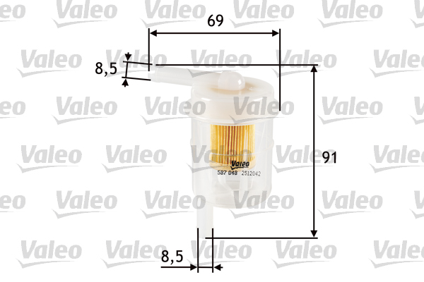 Brandstoffilter Valeo 587048