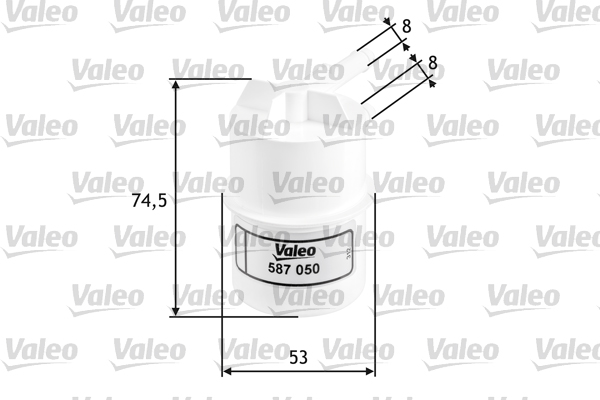 Brandstoffilter Valeo 587050