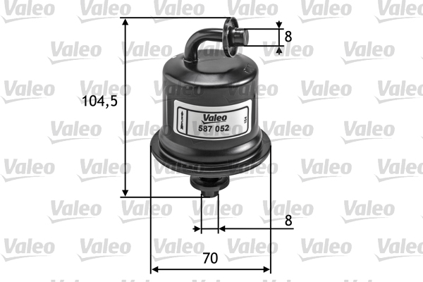 Brandstoffilter Valeo 587052