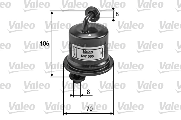 Brandstoffilter Valeo 587055