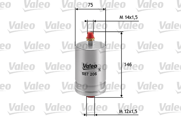 Brandstoffilter Valeo 587206