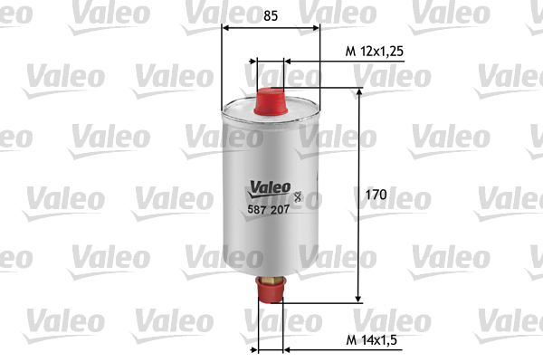 Brandstoffilter Valeo 587207