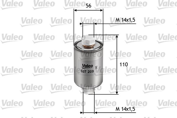 Brandstoffilter Valeo 587209