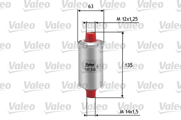 Brandstoffilter Valeo 587218