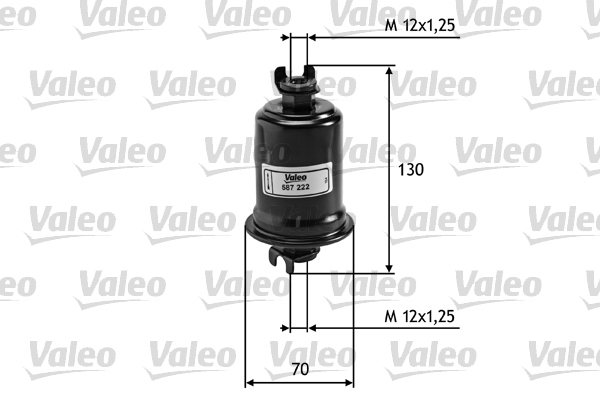 Brandstoffilter Valeo 587222