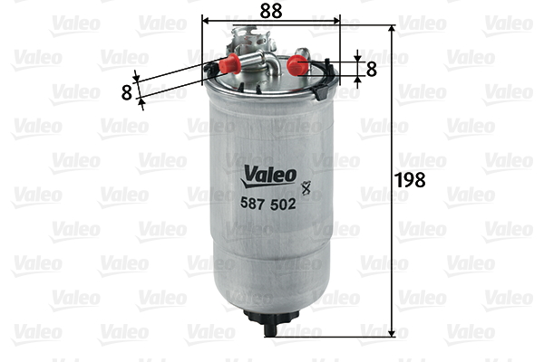 Brandstoffilter Valeo 587502