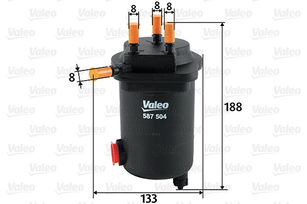 Brandstoffilter Valeo 587504