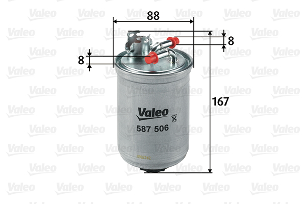 Brandstoffilter Valeo 587506